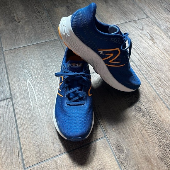 New Balance Fresh Foam  X EVOZ ST Blue Running Athletic Shoes Men's Size 11.5 4E - Picture 1 of 8